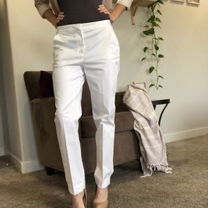MASSIMO DUTTI Pants Straight Leg White size 6